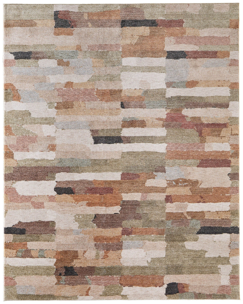 Feizy Pearson 39SHF Brown/Tan/Green Area Rug main image