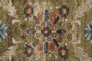 Feizy Pearson 39SJF Green/Ivory/Blue Area Rug Corner Image
