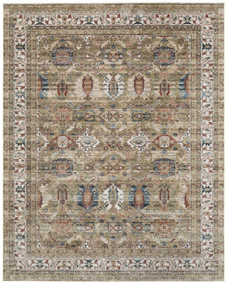 Feizy Pearson 39SJF Green/Ivory/Blue Area Rug main image