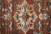 Feizy Pearson 39SKF Red/Tan/Blue Area Rug Corner Image