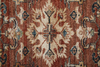 Feizy Pearson 39SKF Red/Tan/Blue Area Rug Corner Image