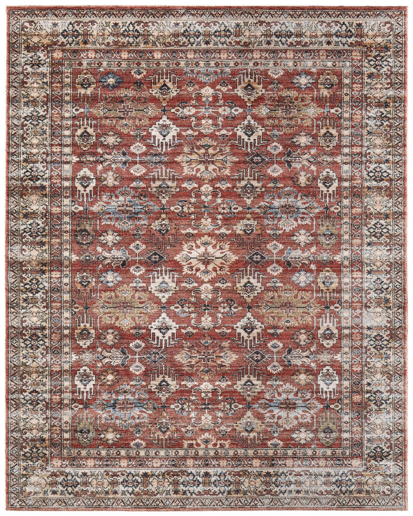 Feizy Pearson 39SKF Red/Tan/Blue Area Rug main image