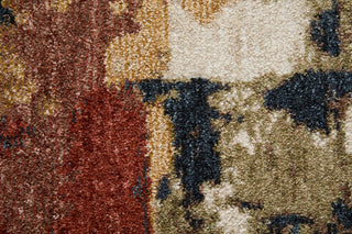 Feizy Pearson 39SQF Blue/Red/Tan Area Rug Close Up