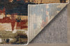 Feizy Pearson 39SQF Blue/Red/Tan Area Rug Backing