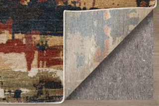 Feizy Pearson 39SQF Blue/Red/Tan Area Rug Backing