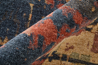 Feizy Pearson 39SQF Blue/Red/Tan Area Rug Texture