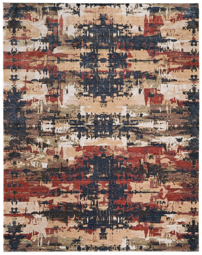 Feizy Pearson 39SQF Blue/Red/Tan Area Rug main image