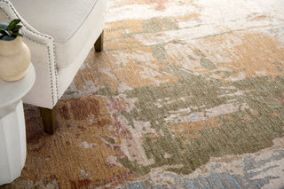 Feizy Pearson 39SRF Ivory/Green/Tan Area Rug Lifestyle Image Feature