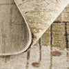 Feizy Pearson 39STF Ivory/Green/Brown Area Rug Detail Image