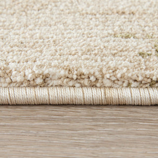 Feizy Pearson 39STF Ivory/Green/Brown Area Rug Edge