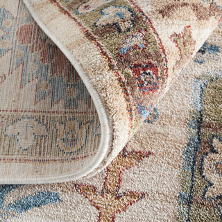 Feizy Pearson 39SUF Ivory/Green/Red Area Rug Detail Image