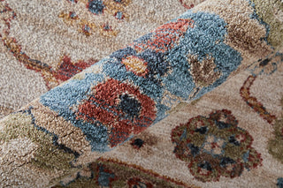 Feizy Pearson 39SUF Ivory/Green/Red Area Rug Lifestyle Image Feature