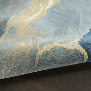 Nourison Prismatic PRS40 Blue Multicolor Area Rug Texture Image