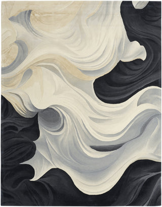 Nourison Prismatic PRS41 Ivory Black Area Rug main image