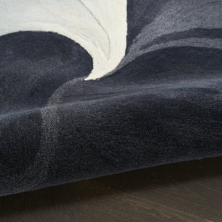 Nourison Prismatic PRS41 Ivory Black Area Rug Texture Image
