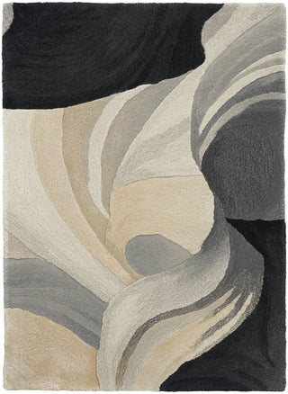 Nourison Prismatic PRS41 Ivory Black Area Rug Main Image