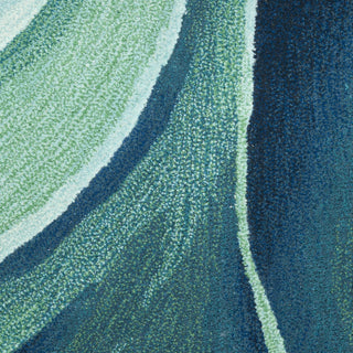 Nourison Prismatic PRS42 Silver Green Area Rug Swatch Image