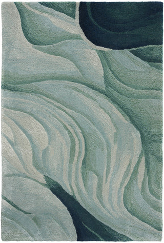 Nourison Prismatic PRS42 Silver Green Area Rug Main Image