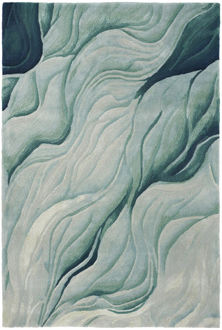 Nourison Prismatic PRS42 Silver Green Area Rug Main Image