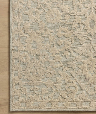 Loloi Prudence PRU-01 Sage / Ivory Area Rug Corner Image