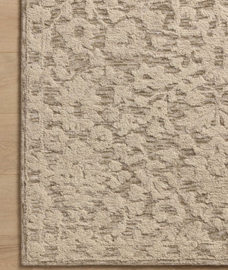 Loloi Prudence PRU-01 Stone / Ivory Area Rug Corner Image