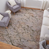 Feizy Pryor 39NEF Taupe/Green/Tan Area Rug Lifestyle Image Feature