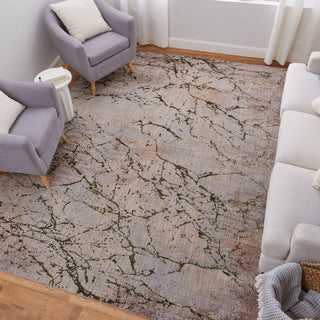 Feizy Pryor 39NEF Taupe/Green/Tan Area Rug Lifestyle Image Feature