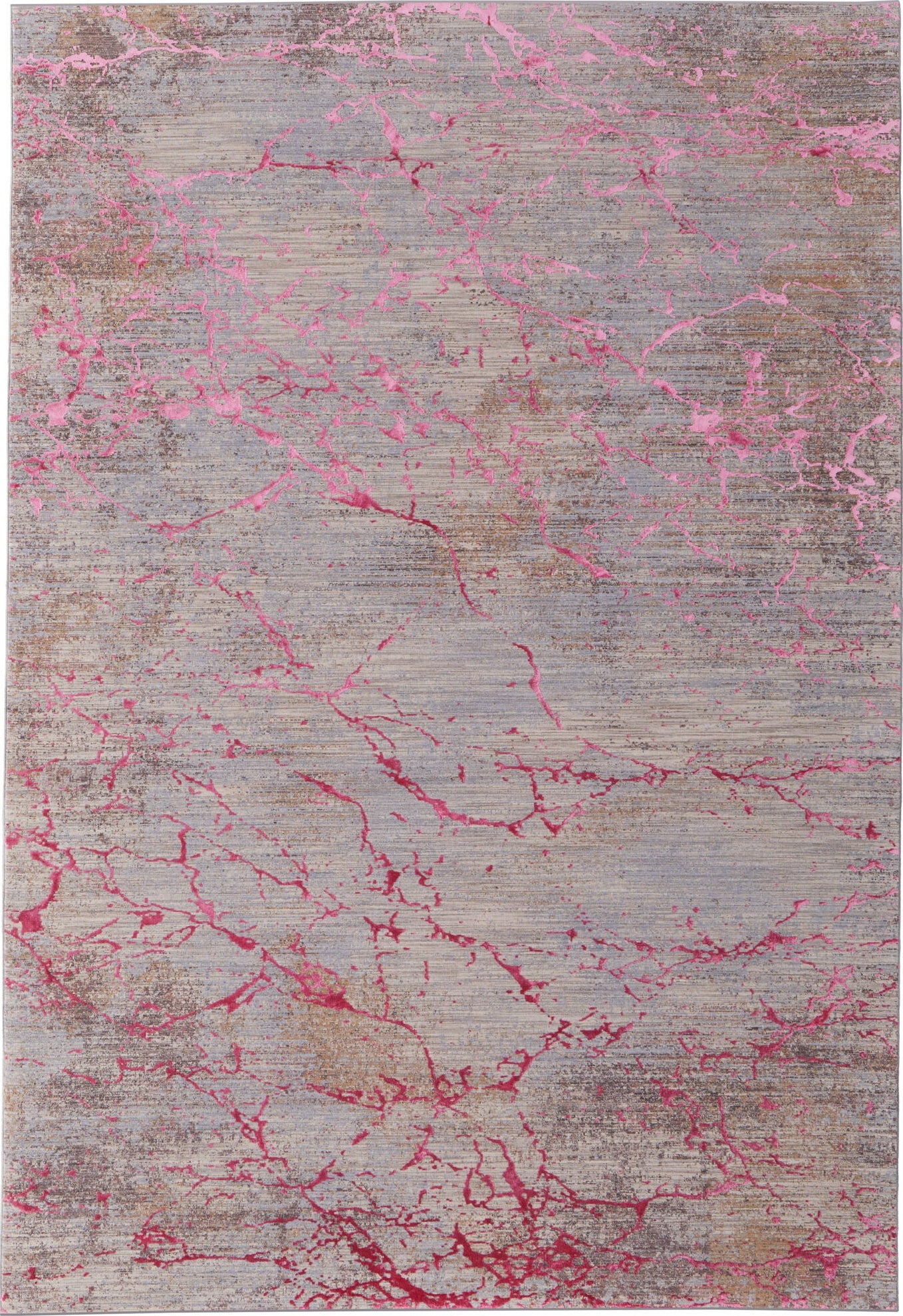 Feizy Pryor 39NEF Pink/Gray/Taupe Area Rug