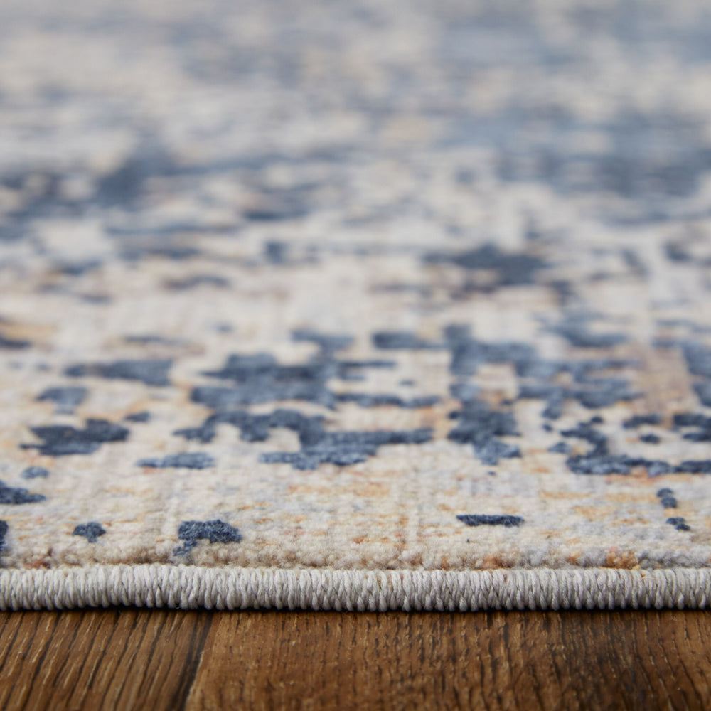 Feizy Pryor 39NGF Blue/Tan/Brown Area Rug Lifestyle Image Feature