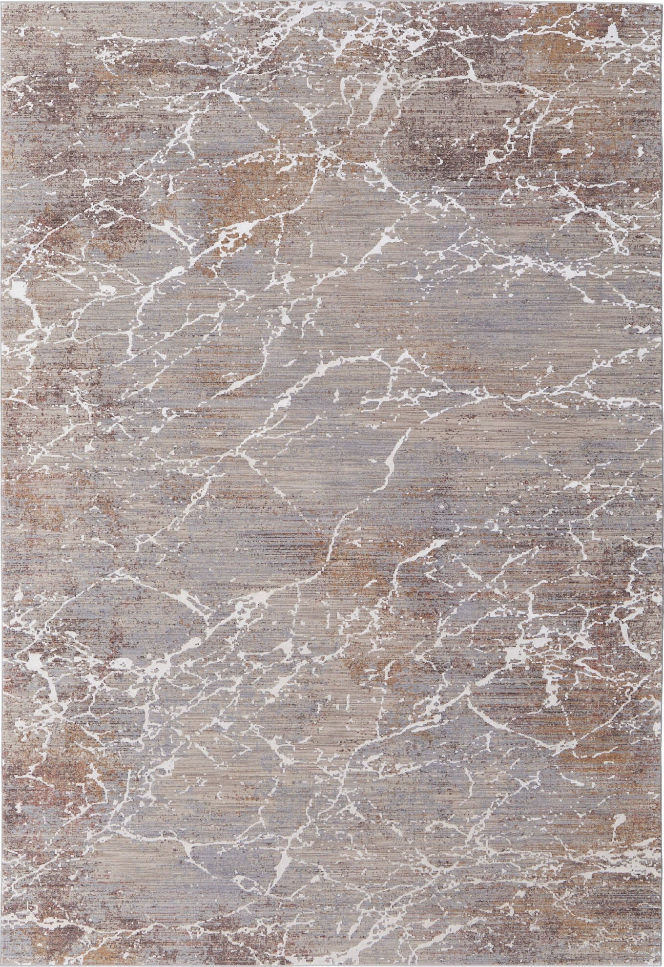 Feizy Pryor 39NHF Taupe/Brown/White Area Rug