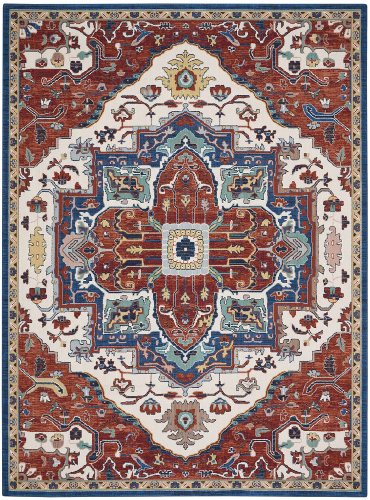 Nourison Parisa PSA01 Brick/Ivory Area Rug main image