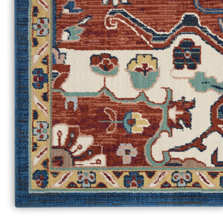 Nourison Parisa PSA01 Brick/Ivory Area Rug Texture Image