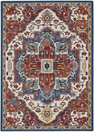 Nourison Parisa PSA01 Brick/Ivory Area Rug Main Image