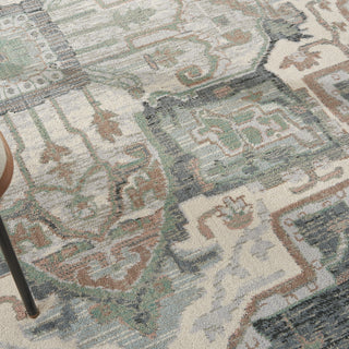 Nourison Parisa PSA01 Grey Sage Area Rug Corner Image