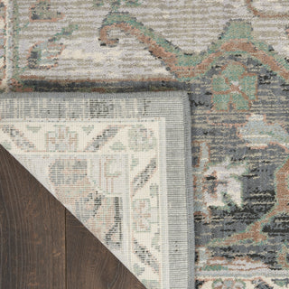 Nourison Parisa PSA01 Grey Sage Area Rug Corner Image