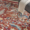 Nourison Parisa PSA02 Brick Area Rug Corner Image