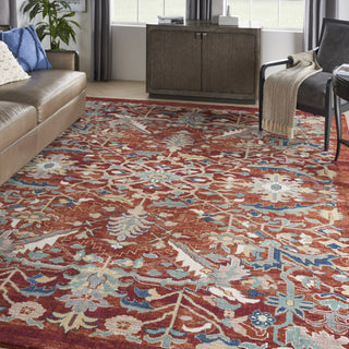 Nourison Parisa PSA02 Brick Area Rug Corner Image