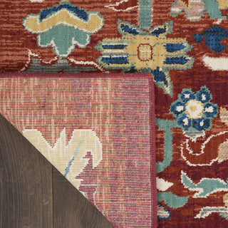 Nourison Parisa PSA02 Brick Area Rug Corner Image
