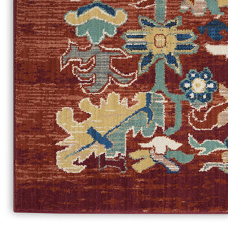 Nourison Parisa PSA02 Brick Area Rug Texture Image