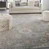Nourison PARISA PSA05 GREY MULTICOLOR Corner Image