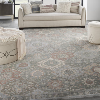 Nourison PARISA PSA05 GREY MULTICOLOR Corner Image