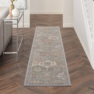 Nourison PARISA PSA05 GREY MULTICOLOR Corner Image