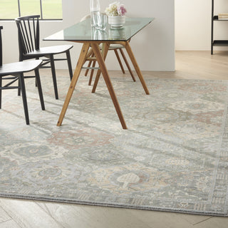 Nourison PARISA PSA05 GREY MULTICOLOR Corner Image