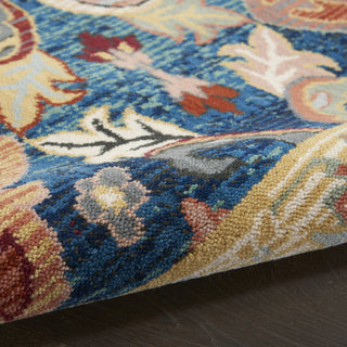 Nourison Parisa PSA06 Denim Multi Area Rug Corner Image