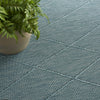 Nourison Practical Solutions PSL01 Aqua Area Rug Corner Image