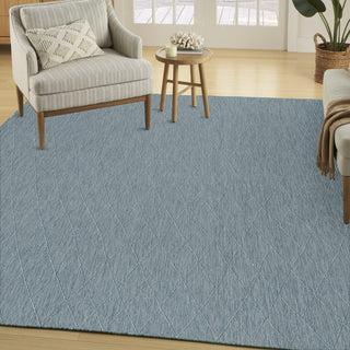 Nourison Practical Solutions PSL01 Aqua Area Rug Corner Image