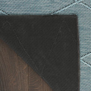 Nourison Practical Solutions PSL01 Aqua Area Rug Corner Image