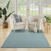 Nourison Practical Solutions PSL01 Aqua Area Rug Corner Image