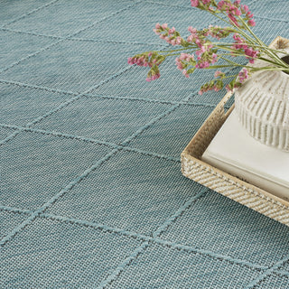 Nourison Practical Solutions PSL01 Aqua Area Rug Room Image Feature