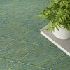 Nourison Practical Solutions PSL01 Blue Green Area Rug Corner Image
